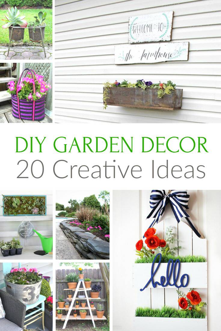 20 Creative DIY Garden Decor Ideas   See Mom Click
