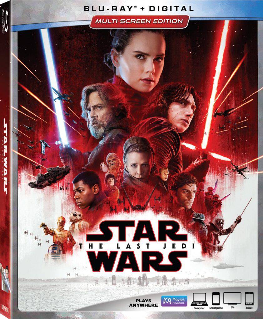 Star Wars fans, we can now bring home the next chapter in our favorite saga! Star Wars: The Last Jedi On Blu-Ray releases March 27. Take a look at all of the fantastic bonus features included!