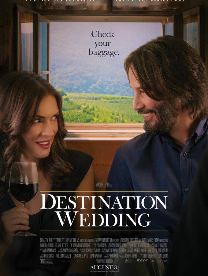 Check out the new Destination Wedding trailer, the movie that reunites Winona Rider and Keanu Reeves in a heartwarming film releasing August 31!