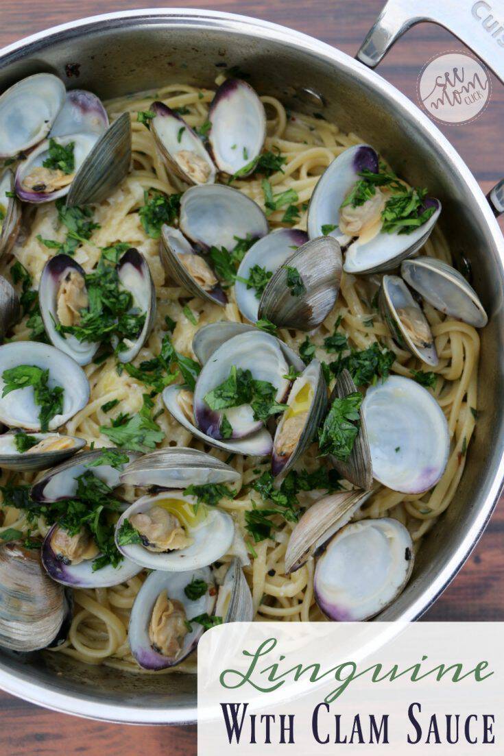 Linguine and Clam Sauce Recipe - See Mom Click