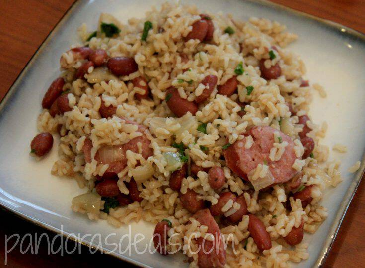 Rice and Beans With Smoked Sausage